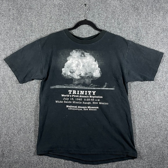 Fruit of the Loom Other - Vintage Y2K TRINITY World's First Atomic Explosion Faded Tshirt Large #3346